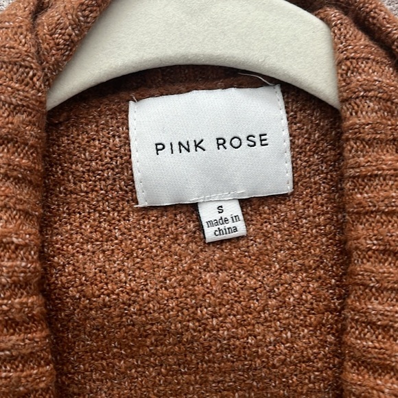 “Pink Rose- Cardigan Sweater size small” - Picture 3 of 7